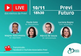 Previ Futuro será o tema principal da live dos dirigentes eleitos na quarta 10, às 18h30